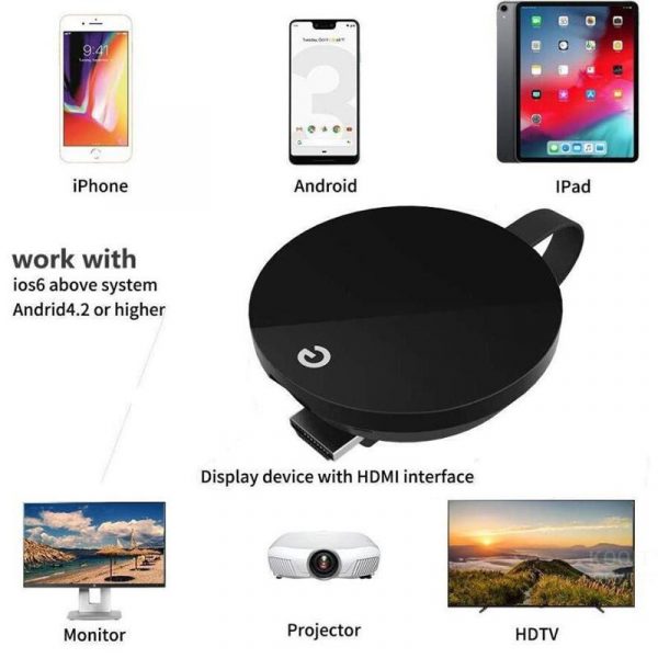Mira Chrome Cast 1080P TV Stream Casting WIFI Dongle Screen Mirroring dongle - Image 5