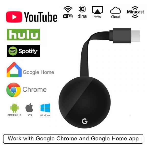Mira Chrome Cast 1080P TV Stream Casting WIFI Dongle Screen Mirroring dongle