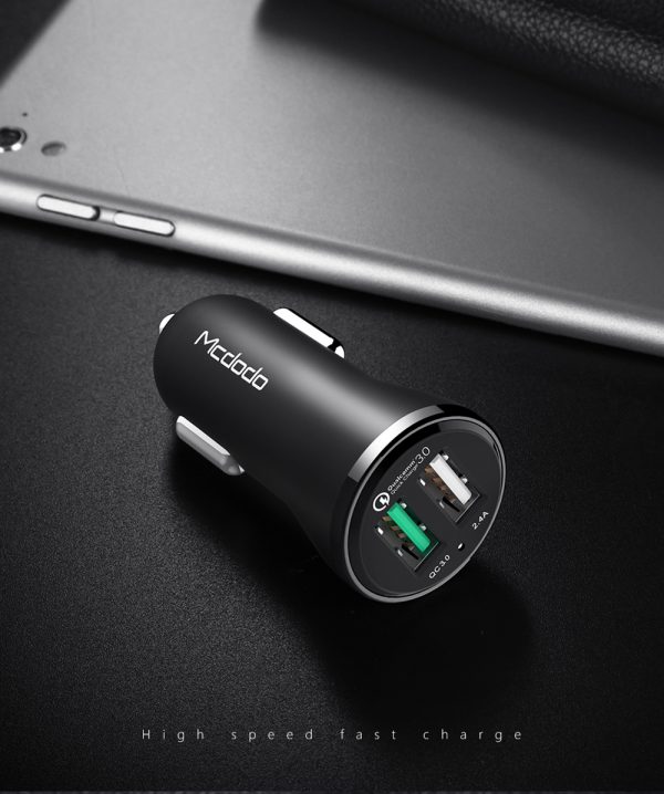 MCDODO Cool Series QC3.0 30W Dual USB Ports car charger | CC-4910 - Image 5