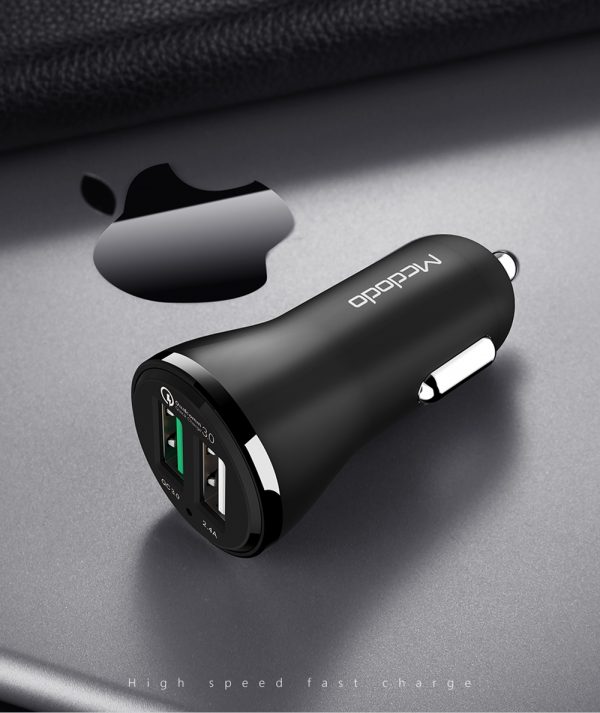 MCDODO Cool Series QC3.0 30W Dual USB Ports car charger | CC-4910 - Image 4