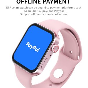 ET7 Smart Watch Series 7 1.73'' Display - Gold